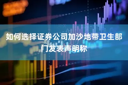 如何选择证券公司加沙地带卫生部门发表声明称