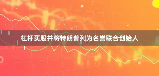 杠杆买股并将特朗普列为名誉联合创始人
